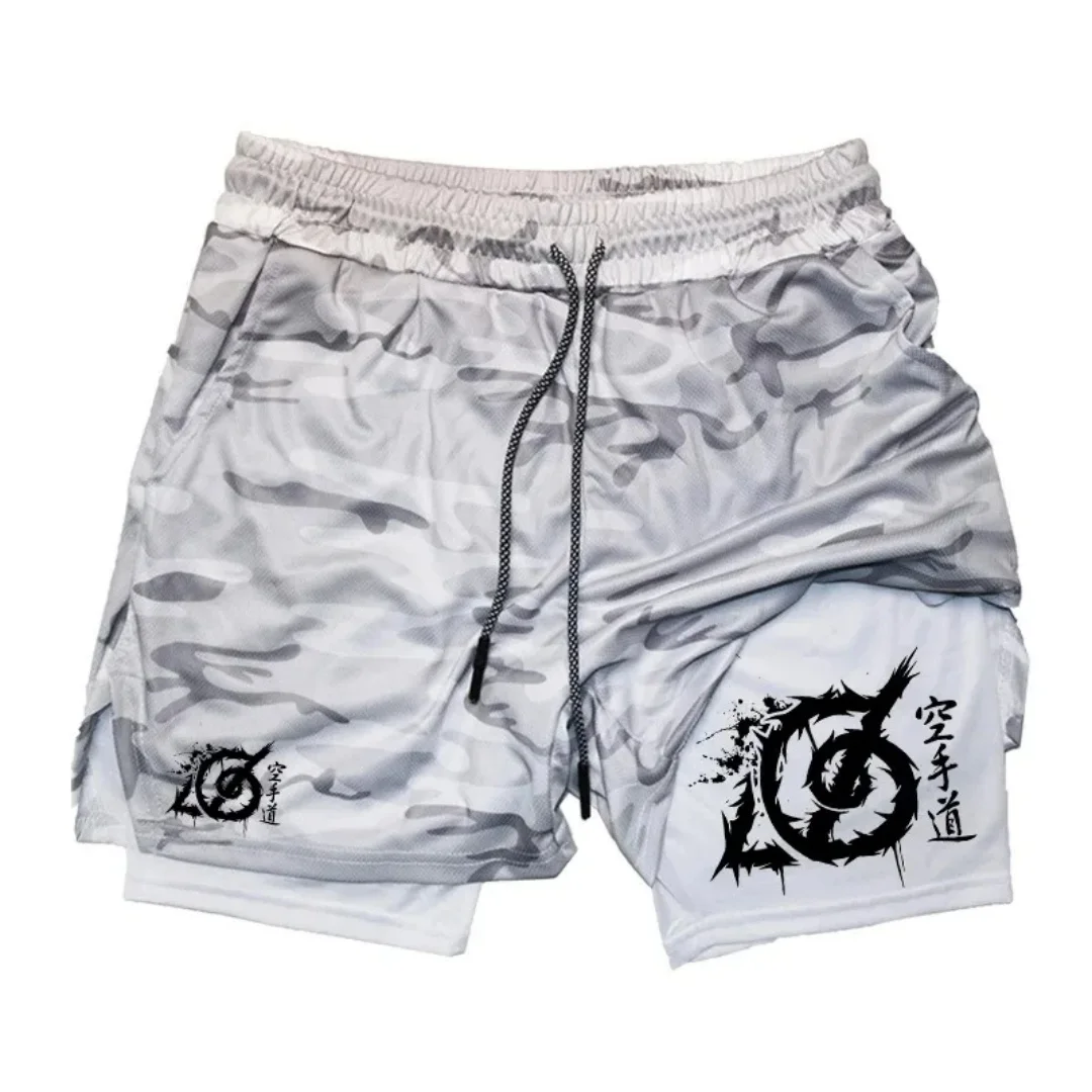 

Модные спортивные шорты 2025 года со встроенным карманом для телефона и кольцом для полотенец — идеально подходят для бега и тренировок