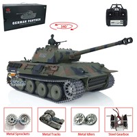 Heng Long 1/16 Scale 7.0 Upgraded Metal Version German Panther V RTR RC Tank 3819 Cars Panzers Gift TH17288