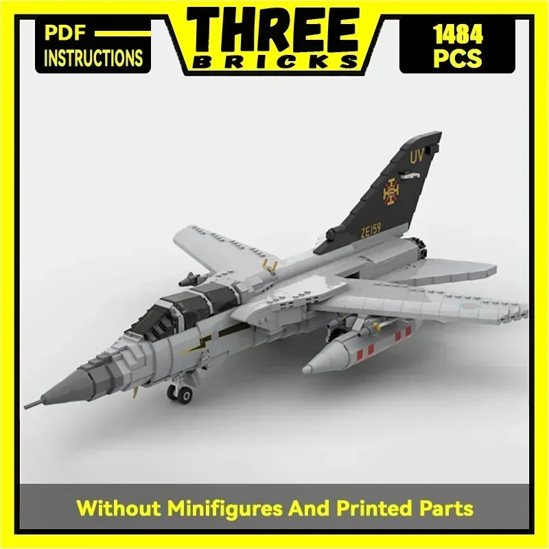 Moc Building Bricks Military Fighter Model 1:35 Panavia Tornado ADV F.3 Technology Blocks Gifts Christmas Toys DIY Sets Assembly