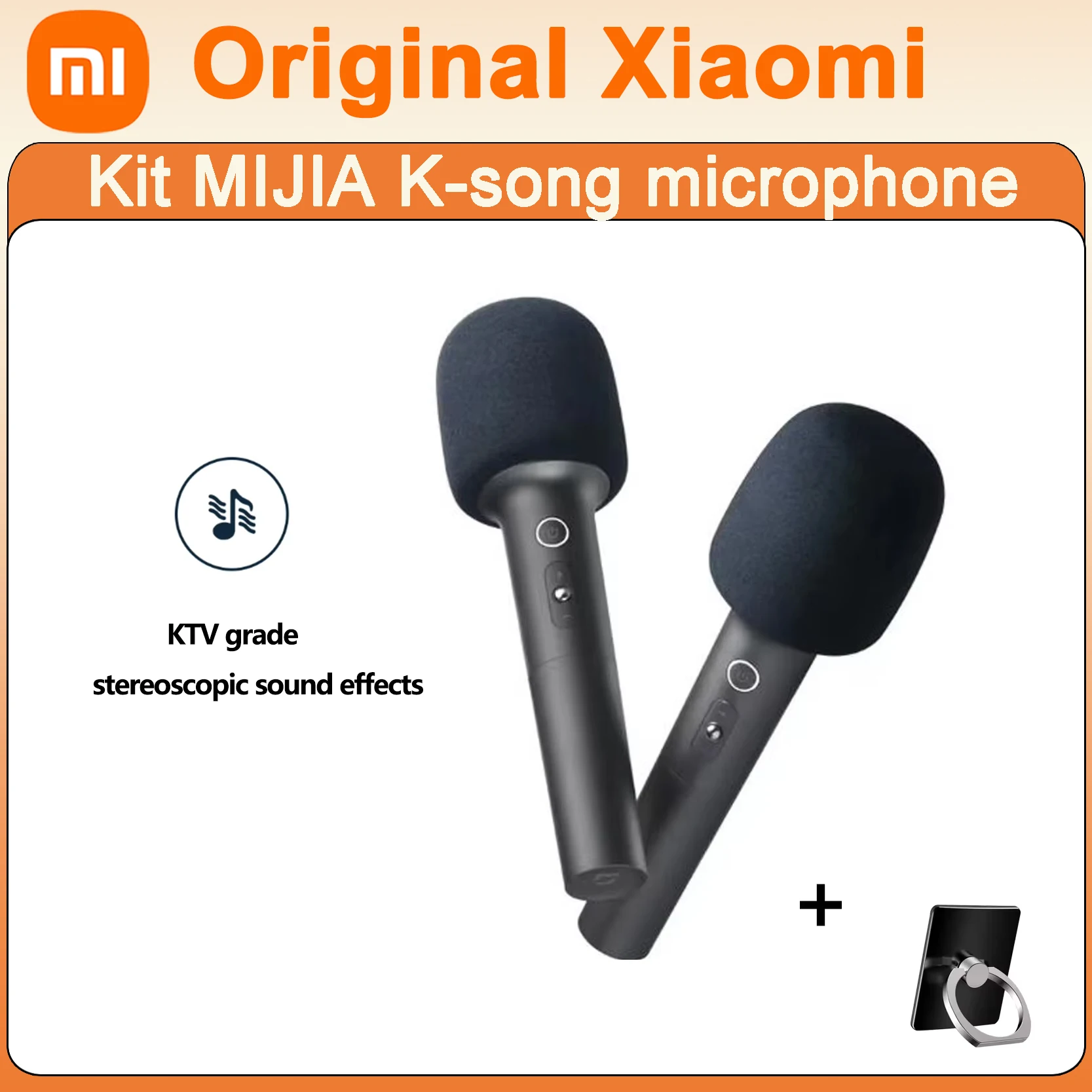 

Original Xiaomi MIJIA K-song Microphones Kit Noise Cancellation Stereo Sound Effect Double Duet Home KTV With 9 Kinds Sound