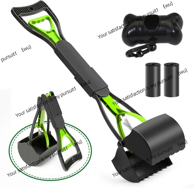 Heavy duty long handle pet trash clip, movable anti-rust cleaning tool, suitable for dogs and cats