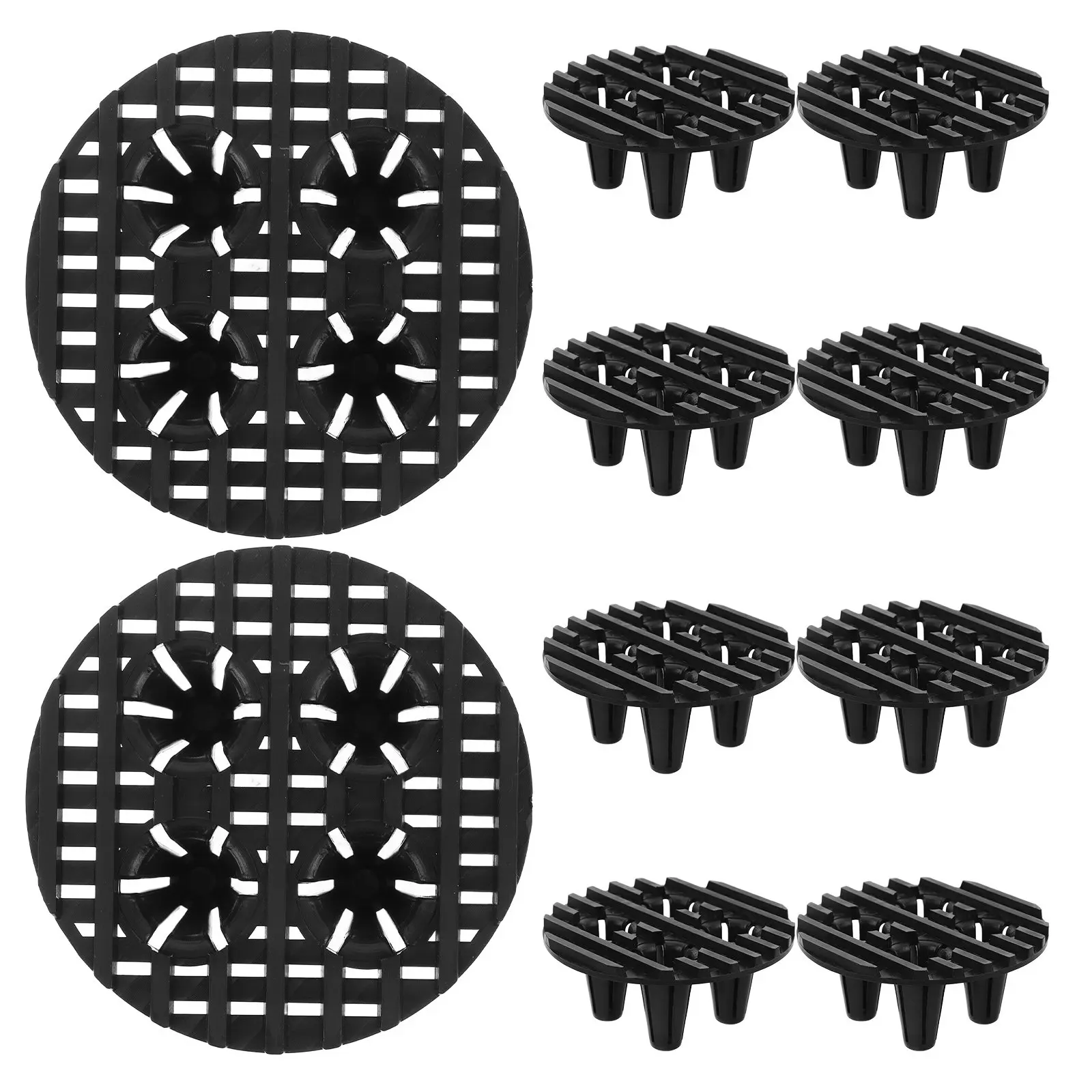 10Pcs Thickened Plastic Plant Pot Feet Risers Ventilated Anti-Rot Drainage Stand for Indoor Outdoor Balcony Patio Garden