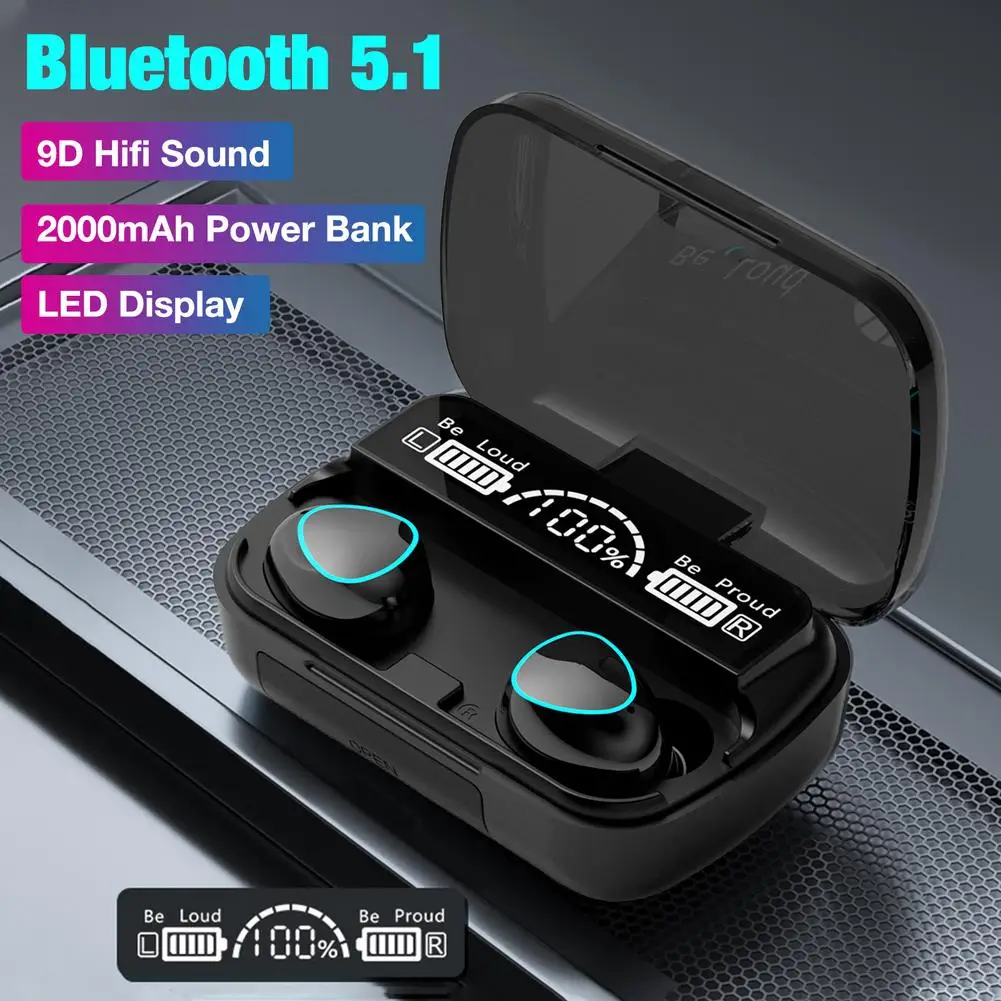 

TWS Bluetooth 5.1 Earphones wireless earbuds Headphone 9D Stereo Sports Waterproof Earbuds Headsets Audifonos Celulares Ear Buds