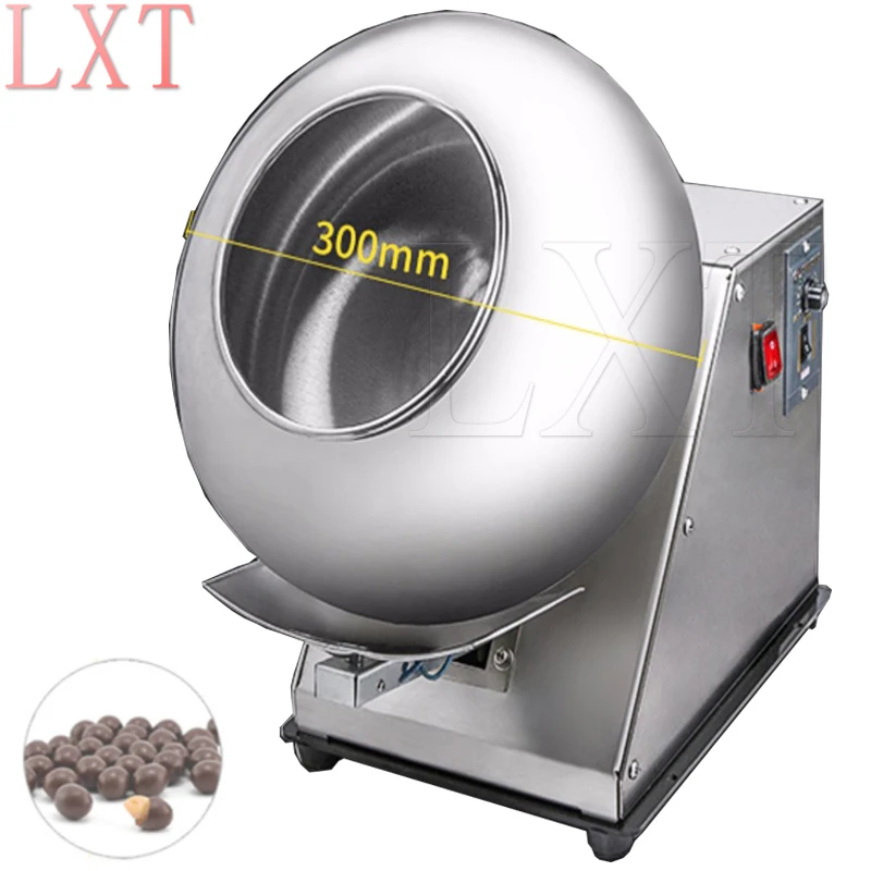 Sugar Coasting Machine Roller Commercial Small Candy Coater Machine Chocolate Bean Coating Polishing Machine