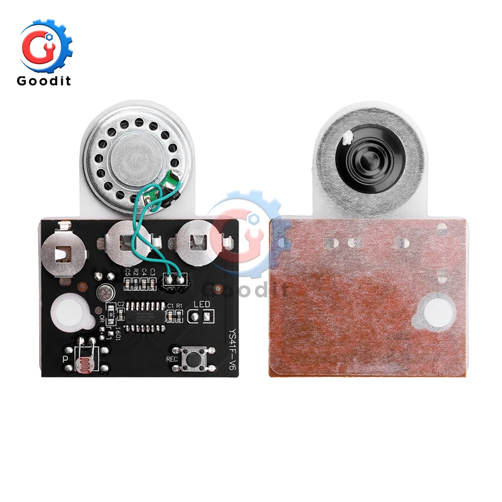 30S Recordable Sound Module Photosensitive Sound Voice Audio Music Recorder Board Chip Programmable Music Module Greeting Card