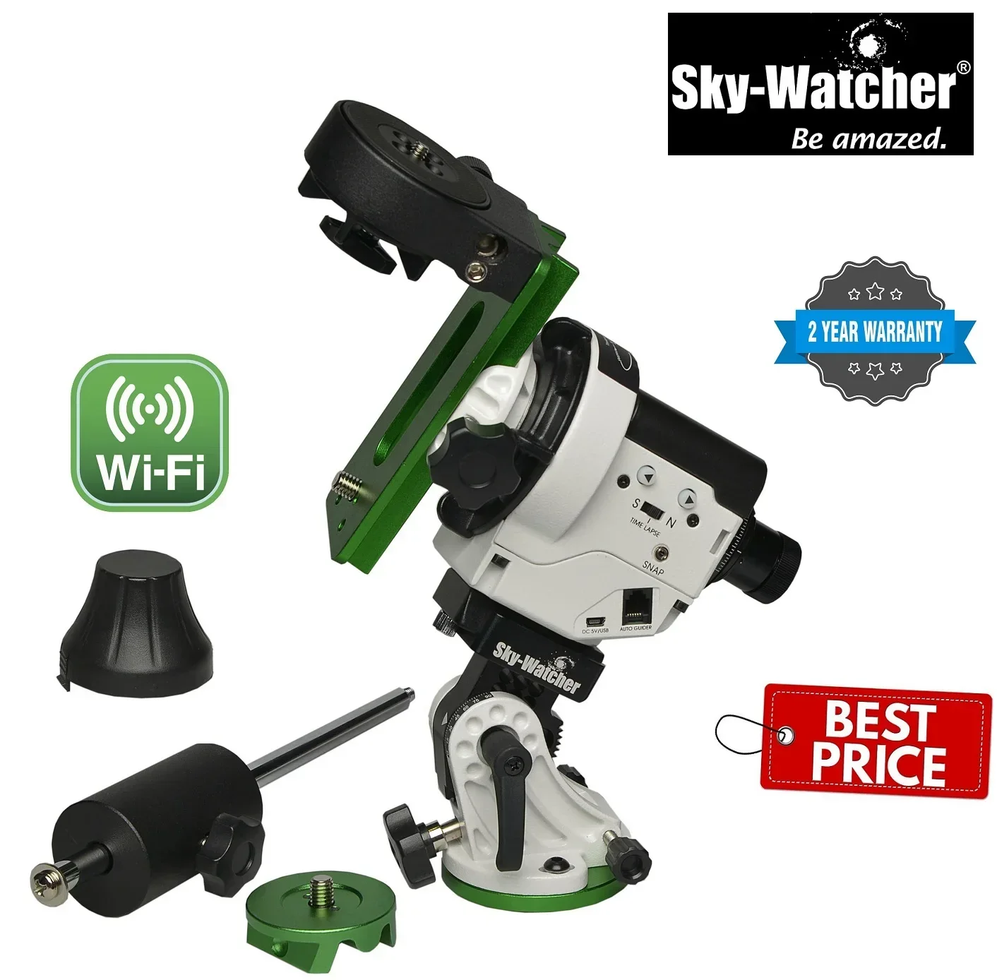 Sky-Watcher Star Adventurer 2i Pro, Compact Equatorial Tracking Platform, Multi-Purpose Mounts, Wi-Fi App, Astrophotography