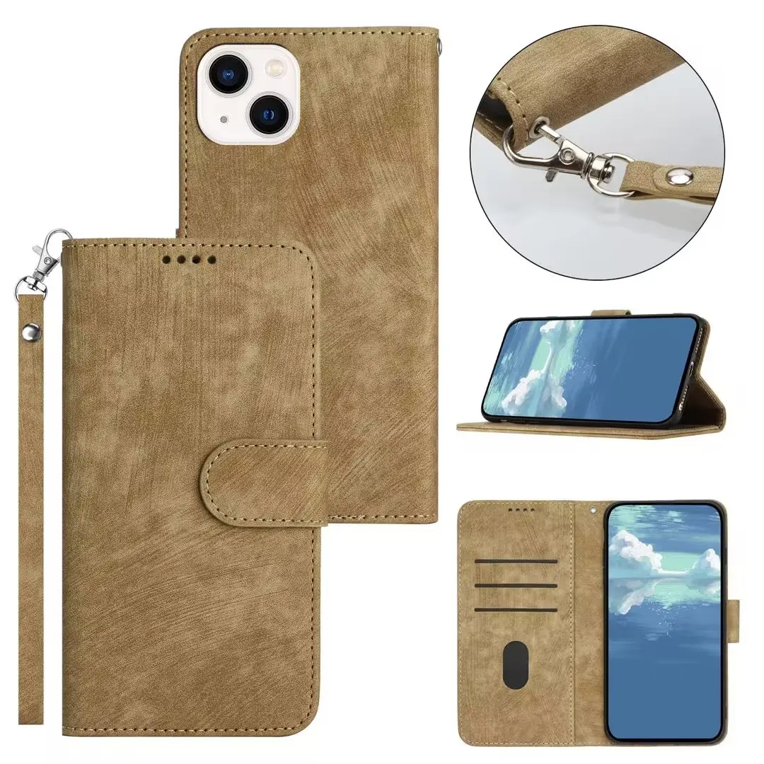 Phone Cases For Iphone 16 15 14 13 12 11 X XS XR Pro Max 8 7 Plus Stripe Wallet PU Leather TPU Cases 100pcs