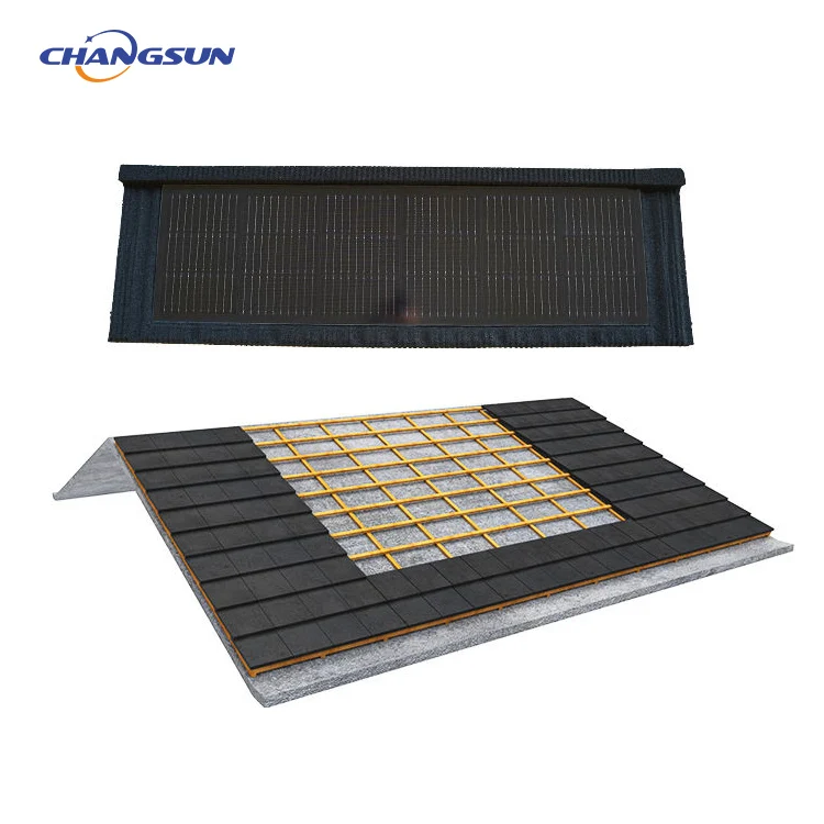 Top Quality Solar roof tiles Greenhouse photovoltaic Flat Solar Roof Tiles For BIPV Solar residential and commercial using