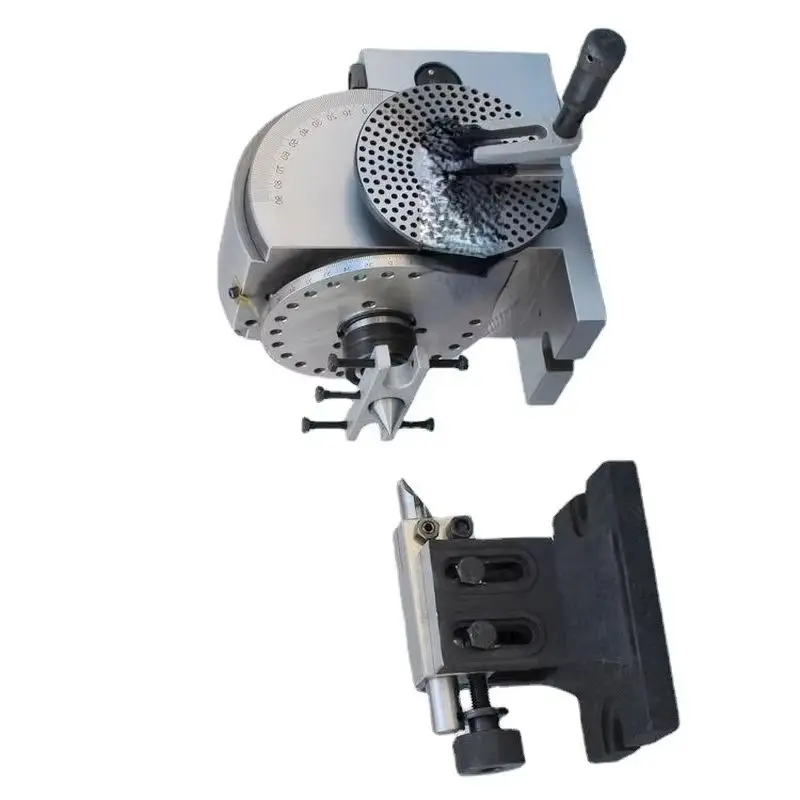 BS-0 100MM 125MM Milling Machine Universal Dividing Head with Tail CNC Precision Milling Machine Indexing Head with 3-jaw Chuck