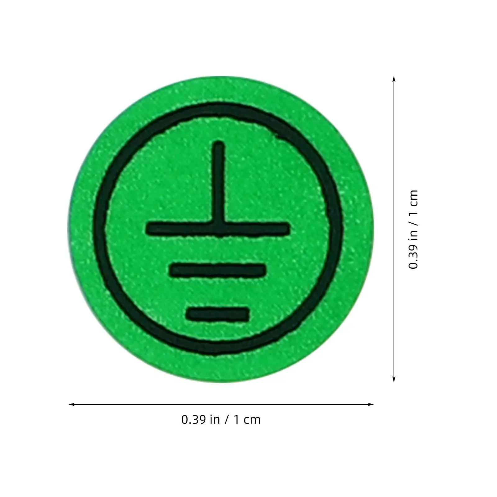 10 Pcs Ground Wire Identification Sticker Pvc Electric Fence Warning Sign