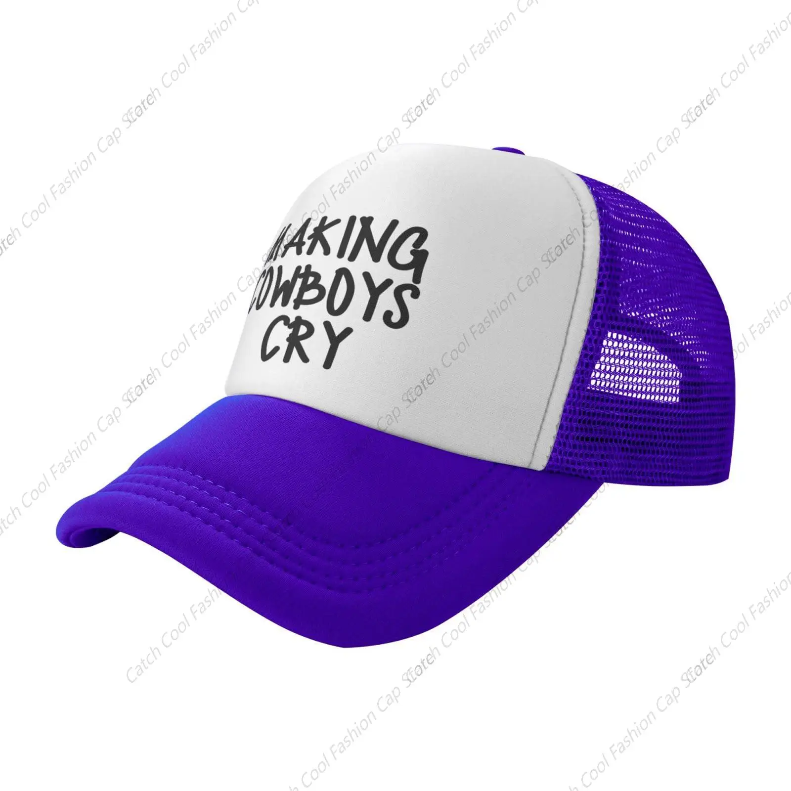 Making Cowboy Cry Czapka z daszkiem dla mężczyzn Kobiety Trucker Mesh Hat Regulowana sportowa oddychająca moda Codzienne podróże Unisex