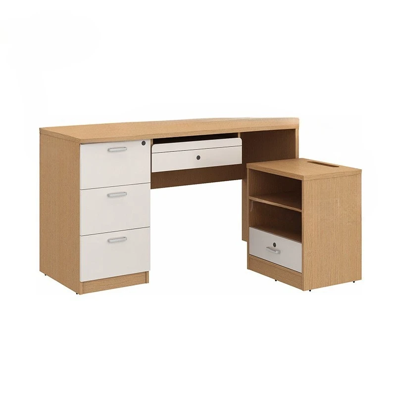 

Hospital office furniture Wooden doctor's desk Receiving desk Wooden computer desk