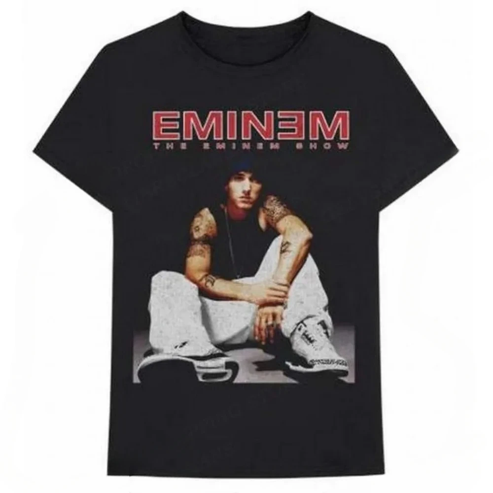 Streetwear Hip Hop Harajuku Eminem T-shirt Men Oversized Loose Tshirt Unisex Retro Harajuku T Shirt Male Short Sleeve Tops tees