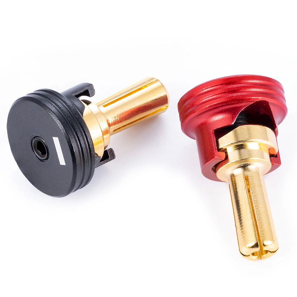 YEAHRUN Tappi proiettili per dissipatore di calore in metallo con impugnature Set da 4 mm/5 mm Connettore batteria a labbro per modellini di auto RC