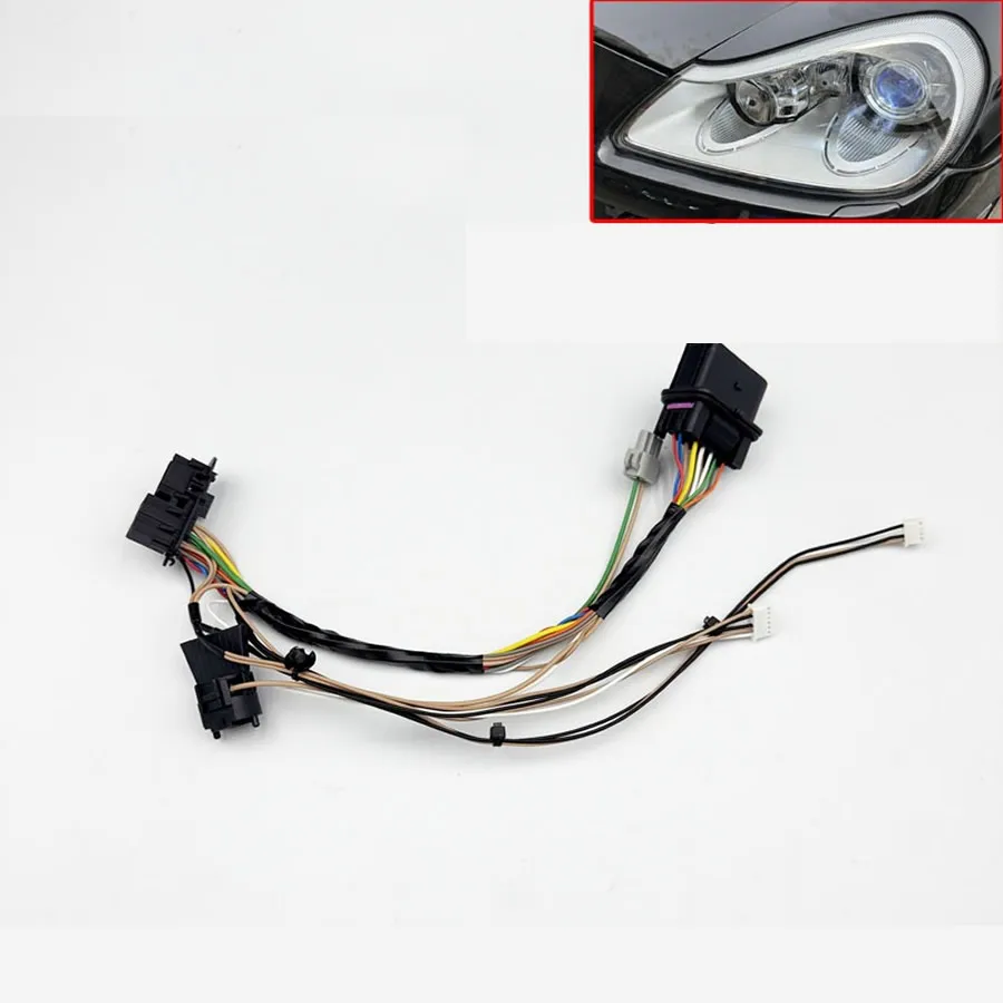 

Для Porsche Cayenne 2008 2009 2010 автомобильные аксессуары жгут проводов фар внутренний жгут проводов фар с AFS 1 шт.