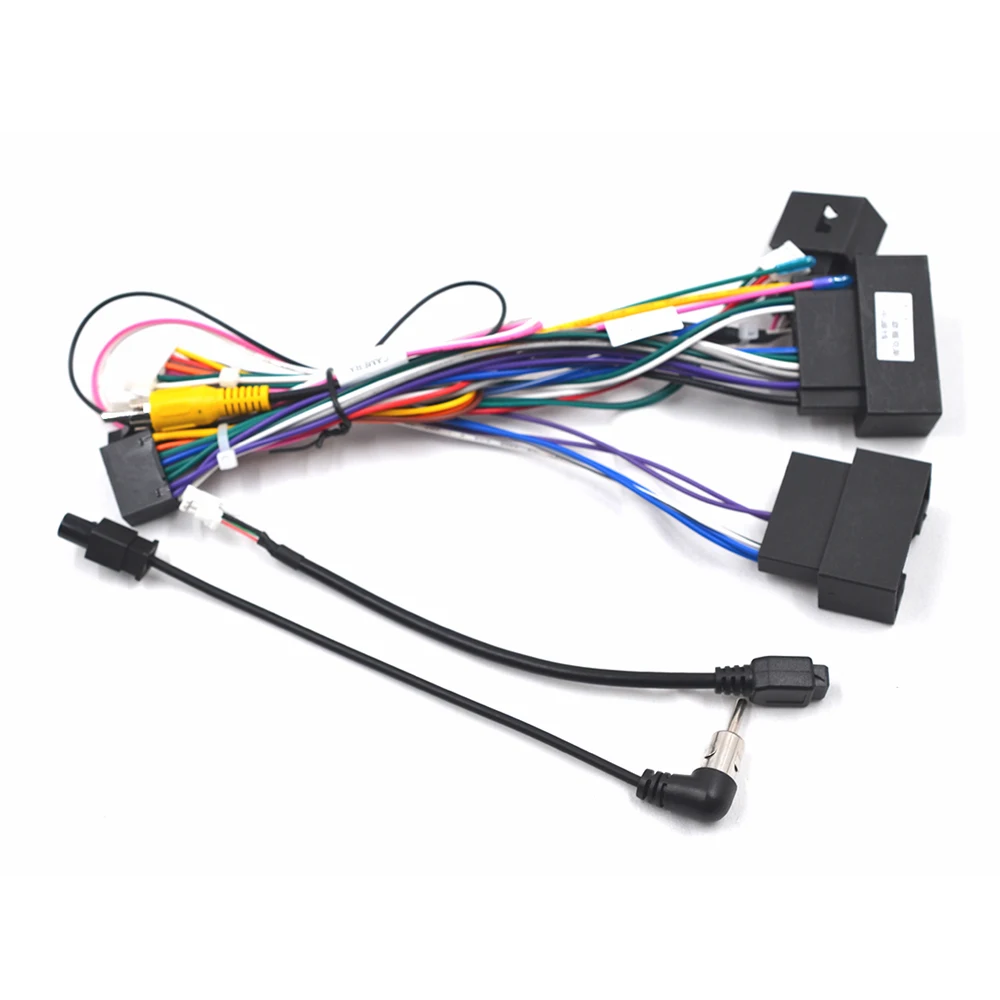 Roadwise-arnés de cableado de alimentación Canbus Box, adaptador de Cable de alimentación Android de 16 pines para Ford Fiesta MK6 09-11 11-12 13-18