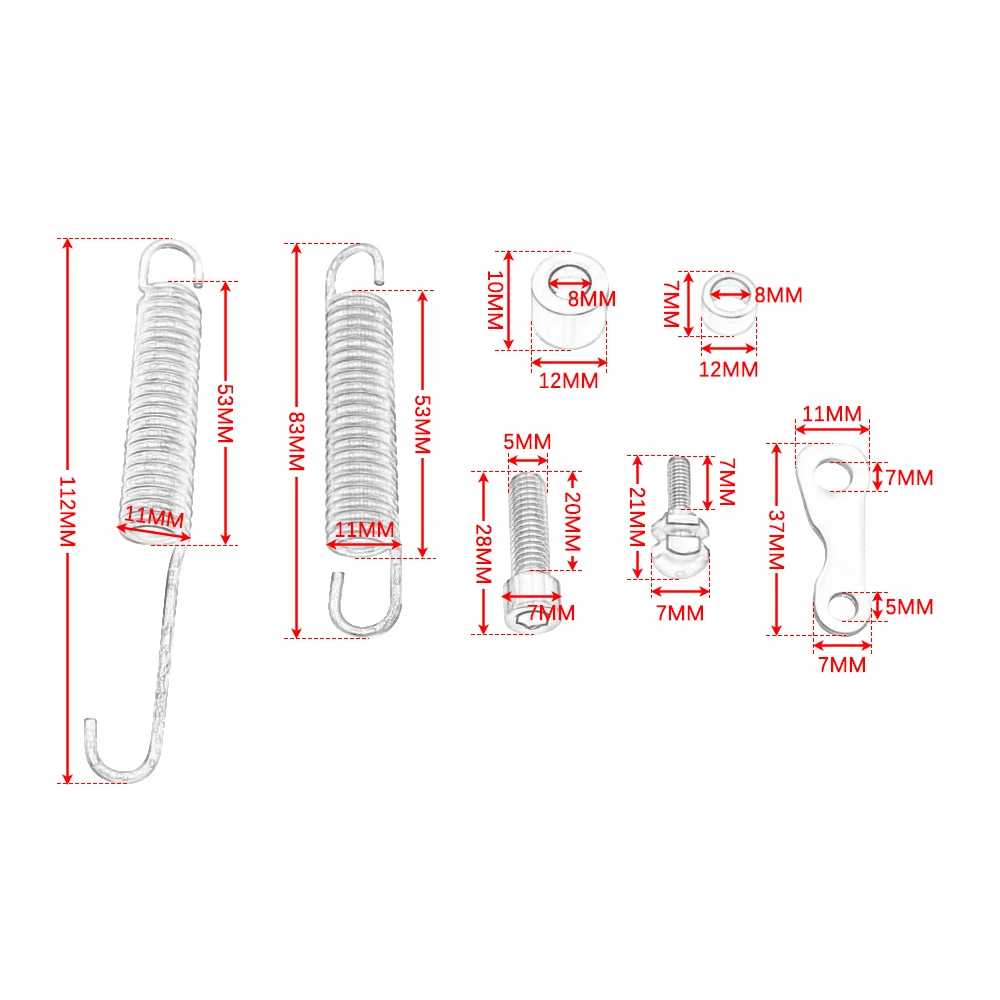 Support de déclinaison Béquille latérale moto Kit de boulons à ressort pour KTM EXC EXC-F XC XC-F XC-W XCF-W 250 350 450 530 Husqvarna Husaberg TE FE