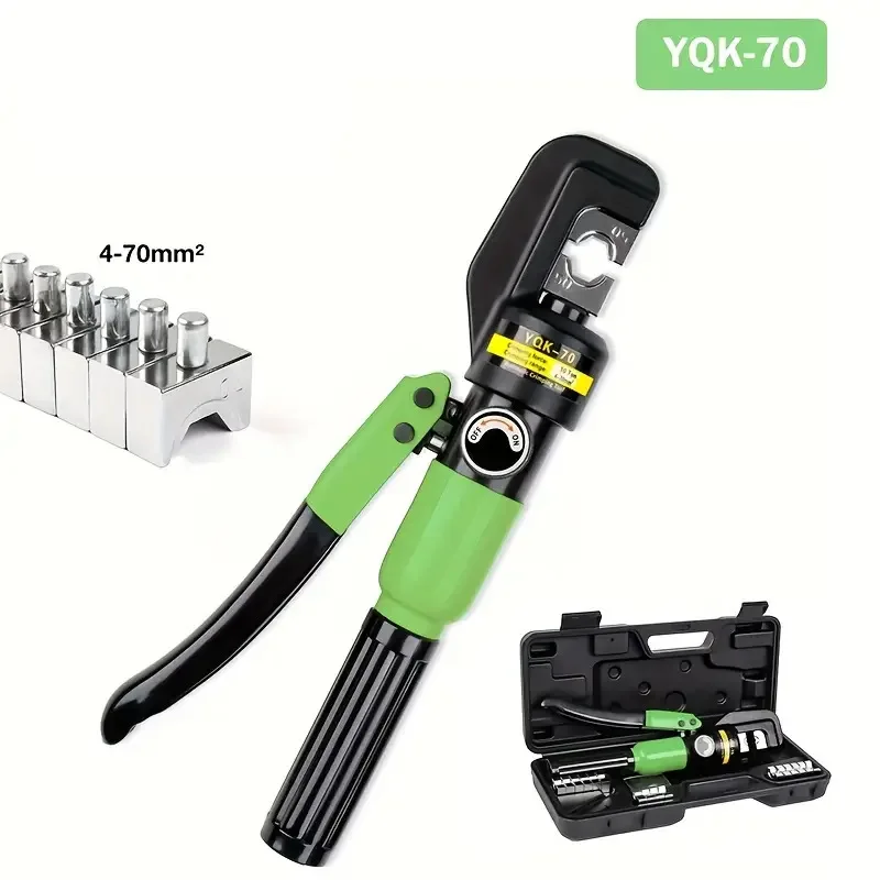

Manual Hydraulic Crimping Tool YQK-70 Suitable for 4-70mm² Copper Cable Lugs and Electrical Connections