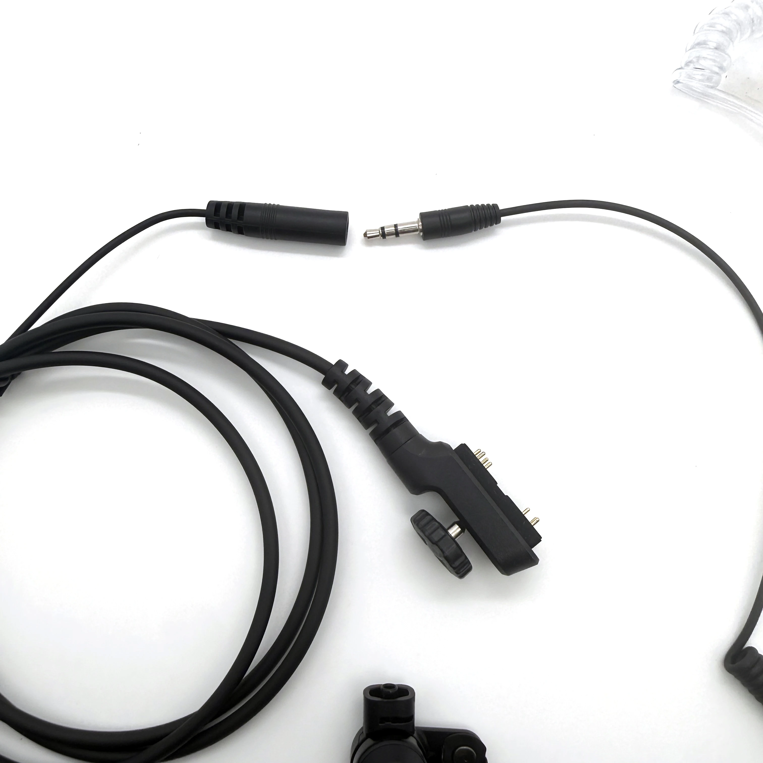 Headset Earpiece Mic for Hytera PD700, PD705G, PD780, PD785, PT580H Radios-PTT Button, Acoustic Tube, Comfortable Earbud view 6