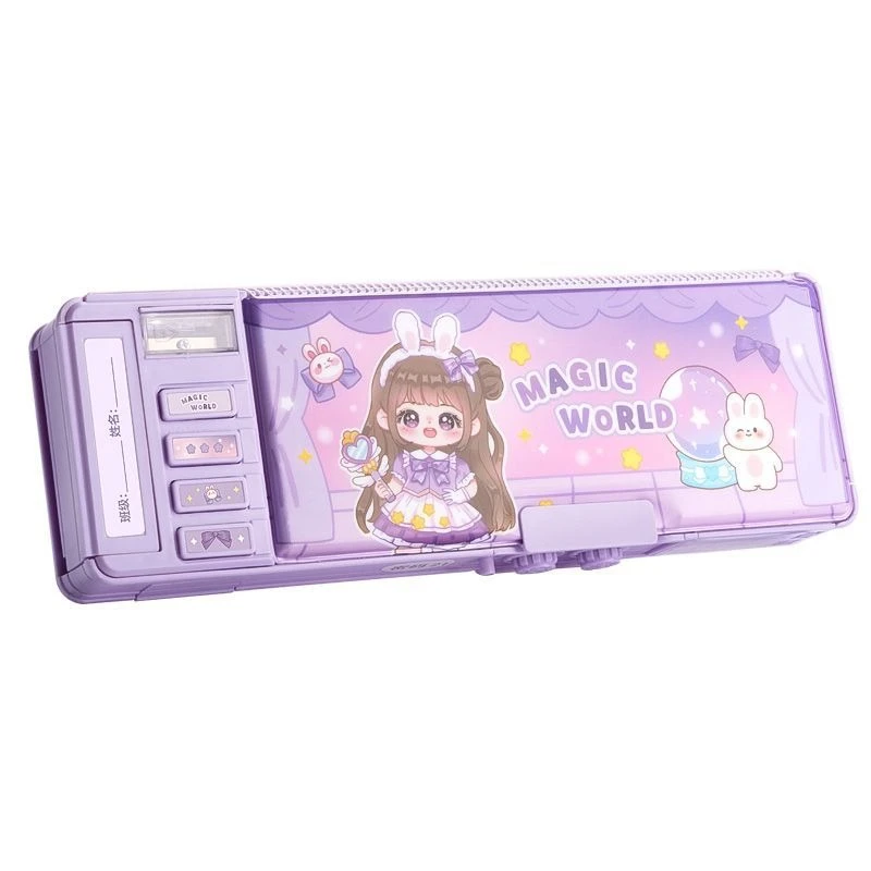 Multifunctional Password Lock Pencil Case Creative Toy Box for Boys