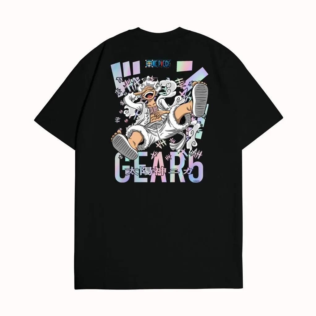 Anime One Piece MONKEY D LUFFY NIKA GEAR 5 FIFTH V2 Printed T-shirt Men's and Women's T-shirt Men's Top 2026 Summer New Tee