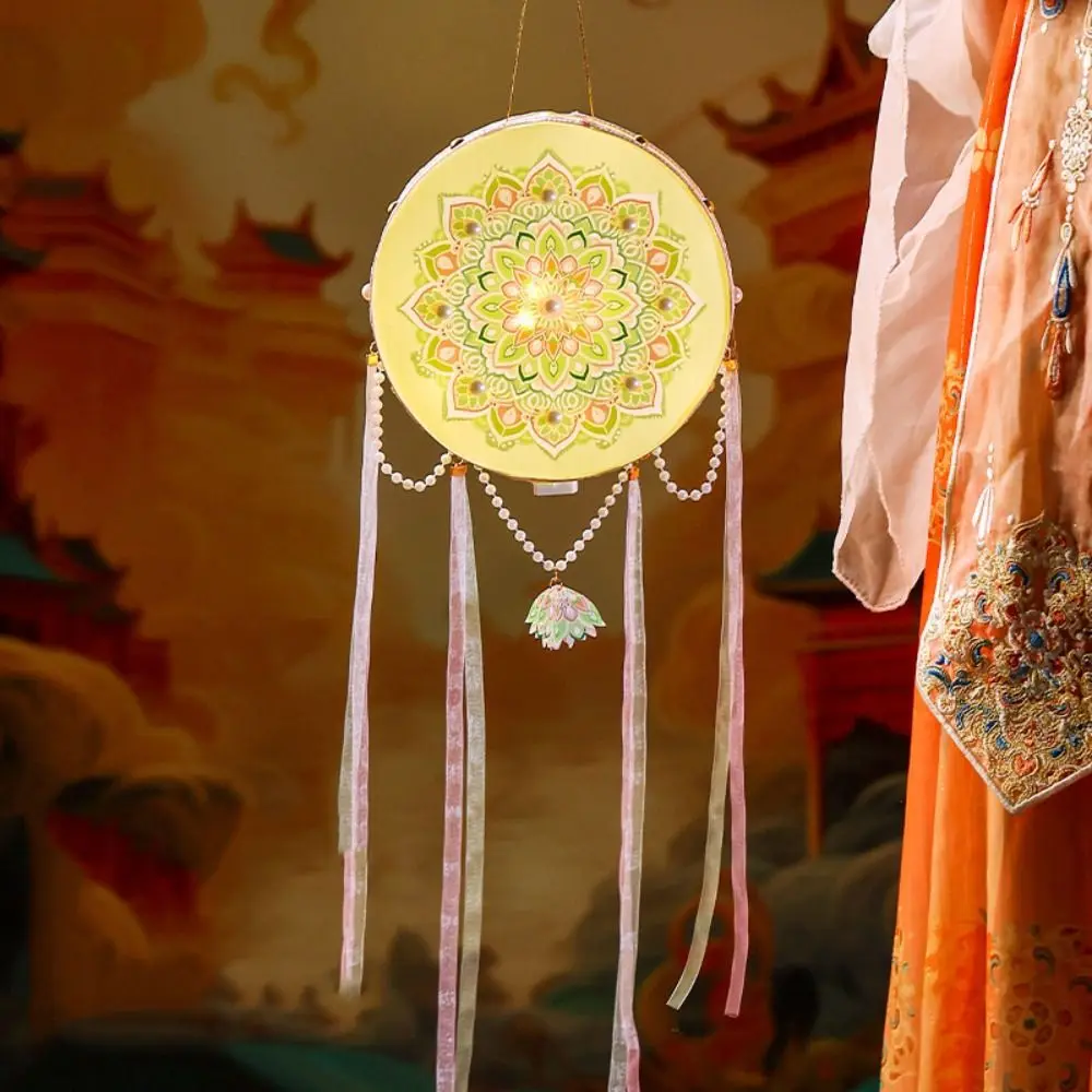 Intangible Cultural DIY Mid-Autumn Festival Lantern Manual Handmade Hand -held Luminous Lantern Chinese Style 3D