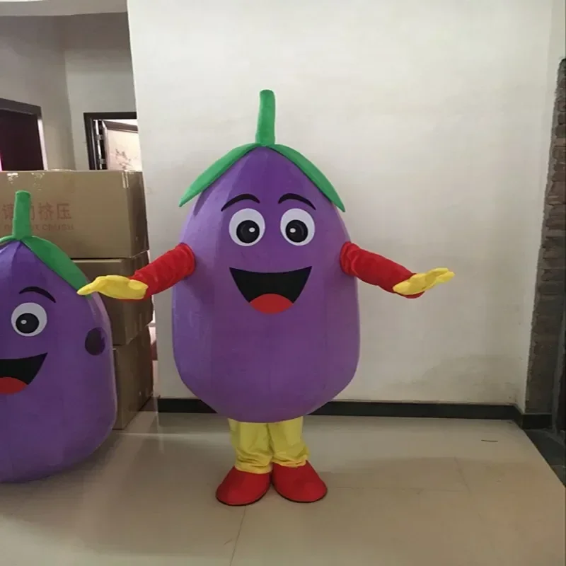 Cosplay vegetables Pepper Garlic Eggplant Tomato Corn Mascot Costume Advertising ceremony Fancy Dress Party perform props