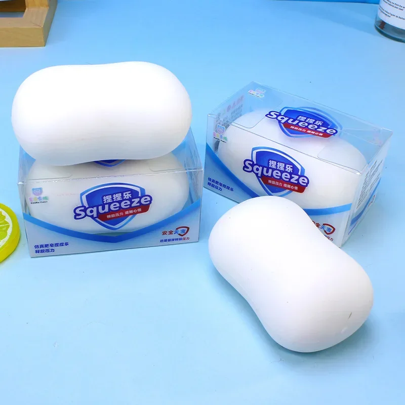 ASMR Knusprige Seifenball-Squishy: Stressball mit Weichfüllung, Fidget-Spielzeug zur Angstlinderung und Handentspannung