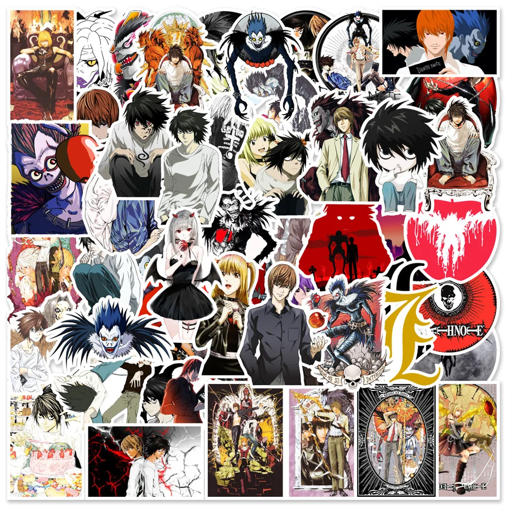 10/30/50PCS Cool Anime DEATH NOTE Stickers Classic Toy DIY Car Motorcycle Luggage Guitar Cartoon Funny Sticker Decal Toy Gift