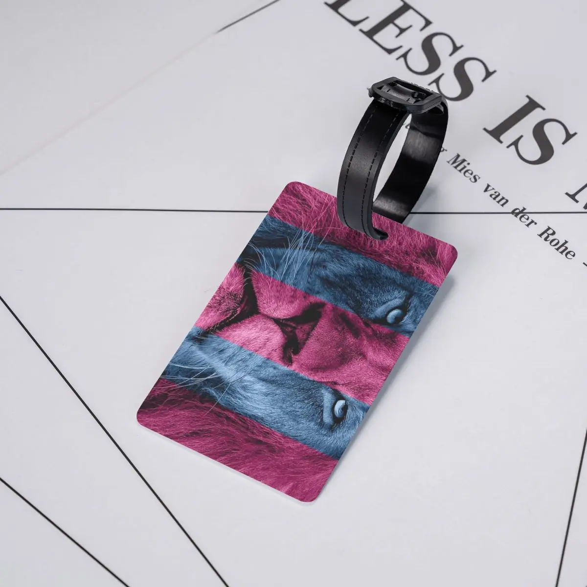 أستون فيلا الأسد علامات الأمتعة حقيبة الملحقات السفر لطيف الأمتعة الصعود علامة التسمية حامل معرف اسم العنوان #5