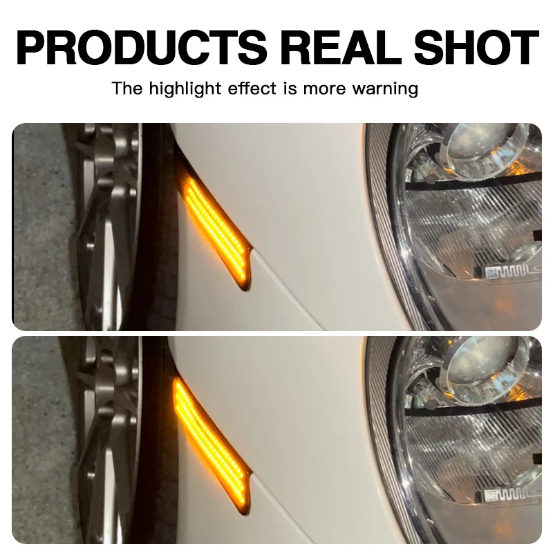 2 قطعة ل 911 كاريرا 997/S 997/Targa 997/4S 997/كاريرا GTS 997 LED الجانب ماركر مصابيح ديناميكية سيارة بدوره أضواء الإشارة 12 فولت Canbus #2