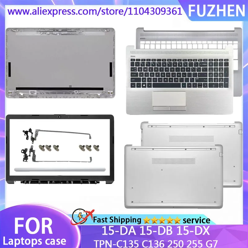 NEW For 15-DA 15-DB 15T-DA 15T-DB TPN-C135 TPN-C136 250 G7 255 G7 laptop LCD Back Cover/Front Bezel/Palmrest /BOTTOM CASE