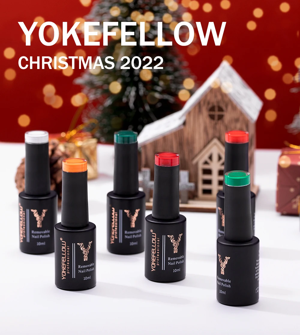 YOKEFELLOW 10 ml Gel-Nagellack, funkelnder roter Gel-Nagellack, Soak Off UV-LED-Gel-Lack, 122 Farben, Nagelkunst, Maniküre, Geschenke für Frauen – Detail 6