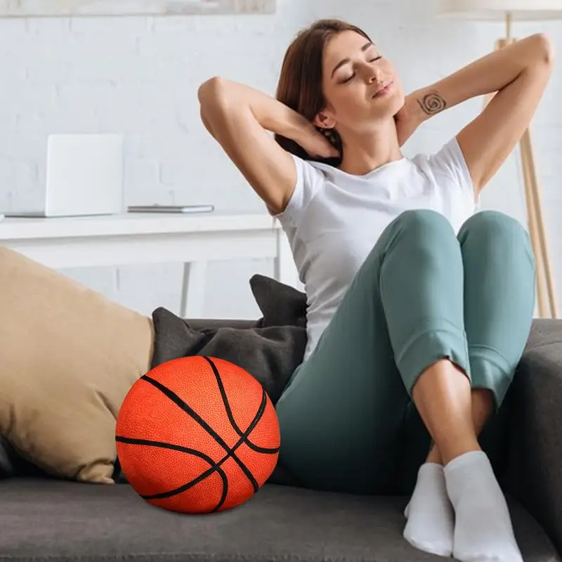 Almohadas de baloncesto para niños, juguete de peluche suave, almohada creativa, peluches de pelota, juguetes flexibles para sofá cama