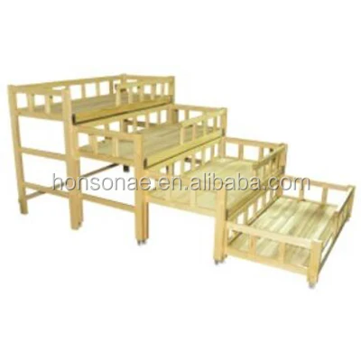 Kindergarten Environmental protection Solid Wood Children's Bed Children's Home Furniture for Sale Child Wooden Bed