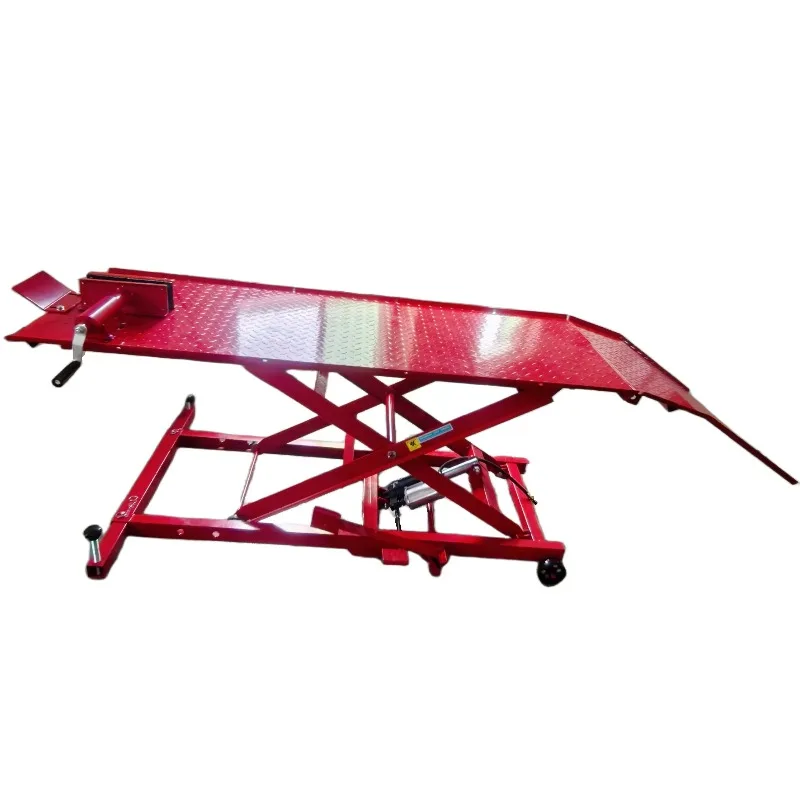 

2025 New StyleChina 450kg/1000Lbs Pneumatic Motorcycle Platform Lift Bridge Used Motorcycle Lift Ramp