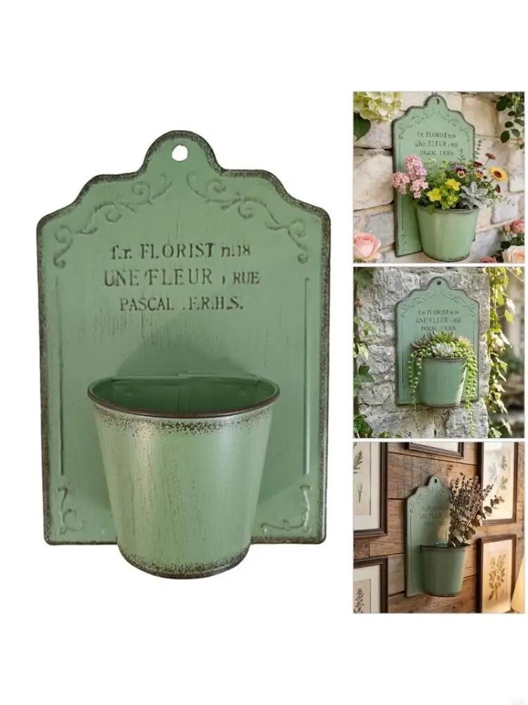  Elegant Basket Wall Hanging Planter Bucket Shelf For Indoor Outdoor Plant