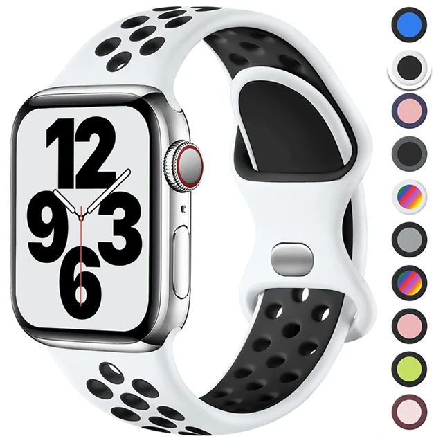 Pasek do Apple Watch Band 44mm 49mm 45mm 40mm 41mm 38mm 42mm correa Oddychająca sportowa bransoletka iwatch series 8 SE 7 6 5 9 Ultra