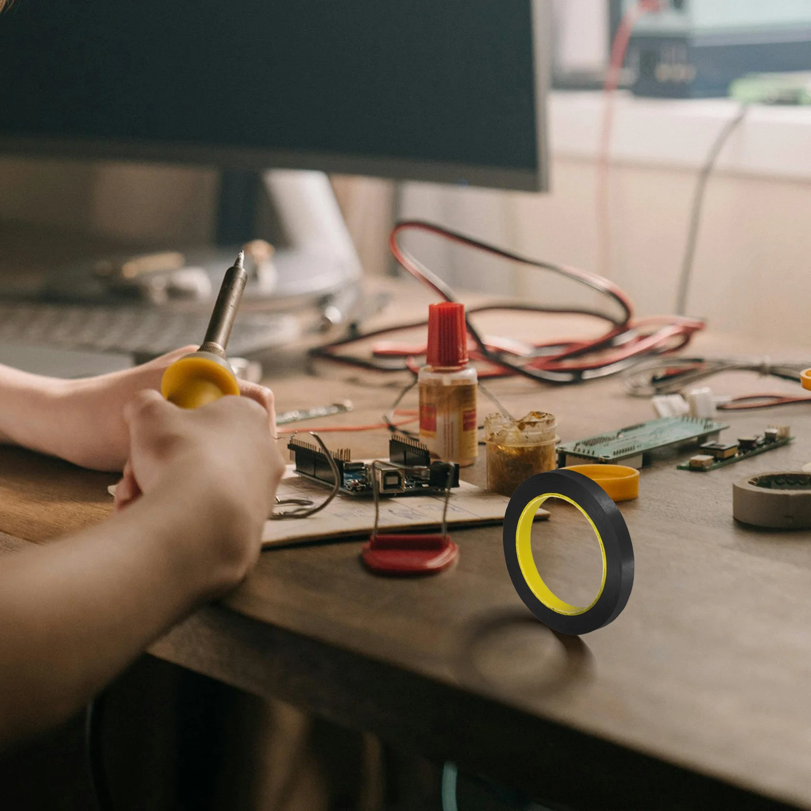 

1 Roll Light Blocking Tape Blackout Tape 50m for LED Lights Windows Electronics Light Dimming Strips Stickers Film