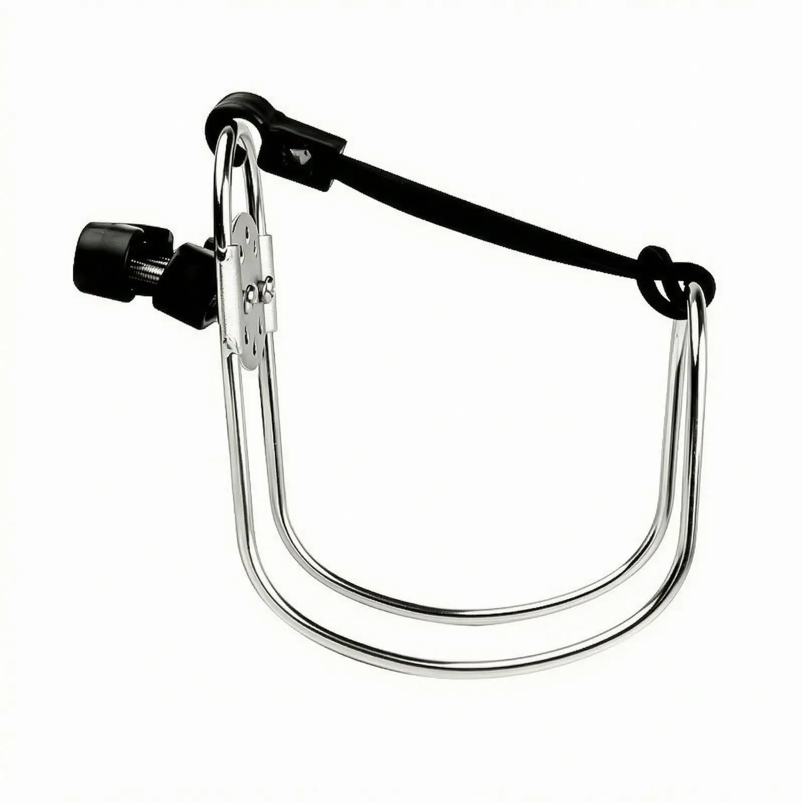Stainless Steel Marine Buoy Holder Boat Deck Mount Bracket with Curved Cradle and Fastening Hardware for Yacht Rail Life Ring