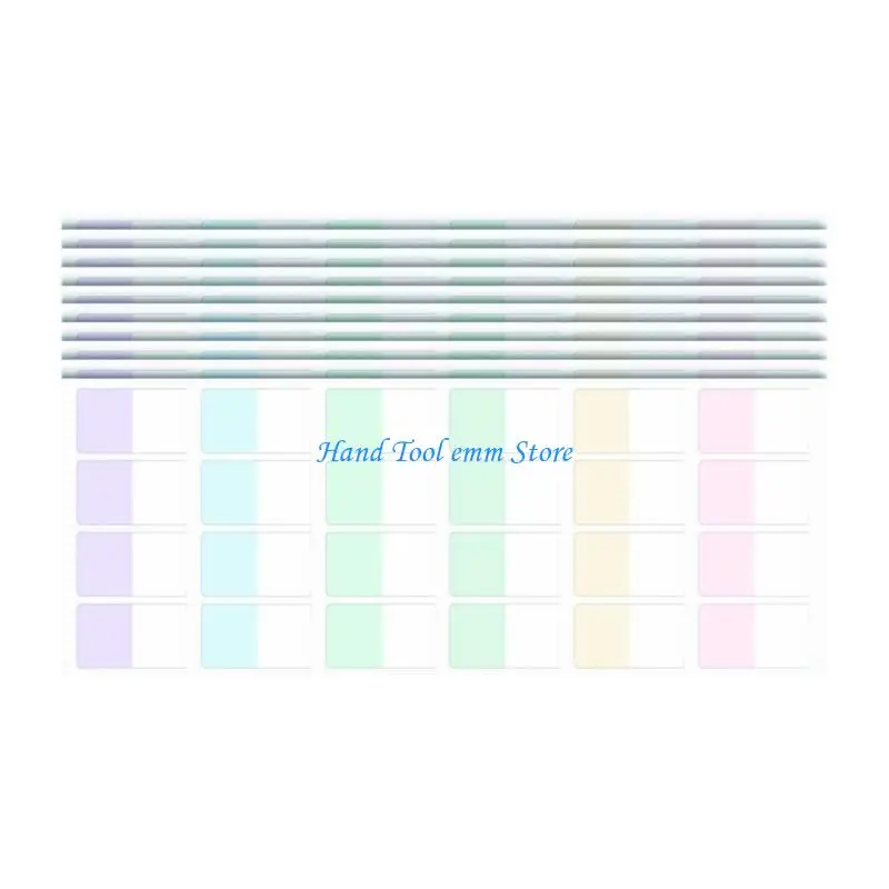 H37F 10 PCS Self-Adhesive Sticky Notes Tab Indeks Sticky Tab Membaca untuk Siswa