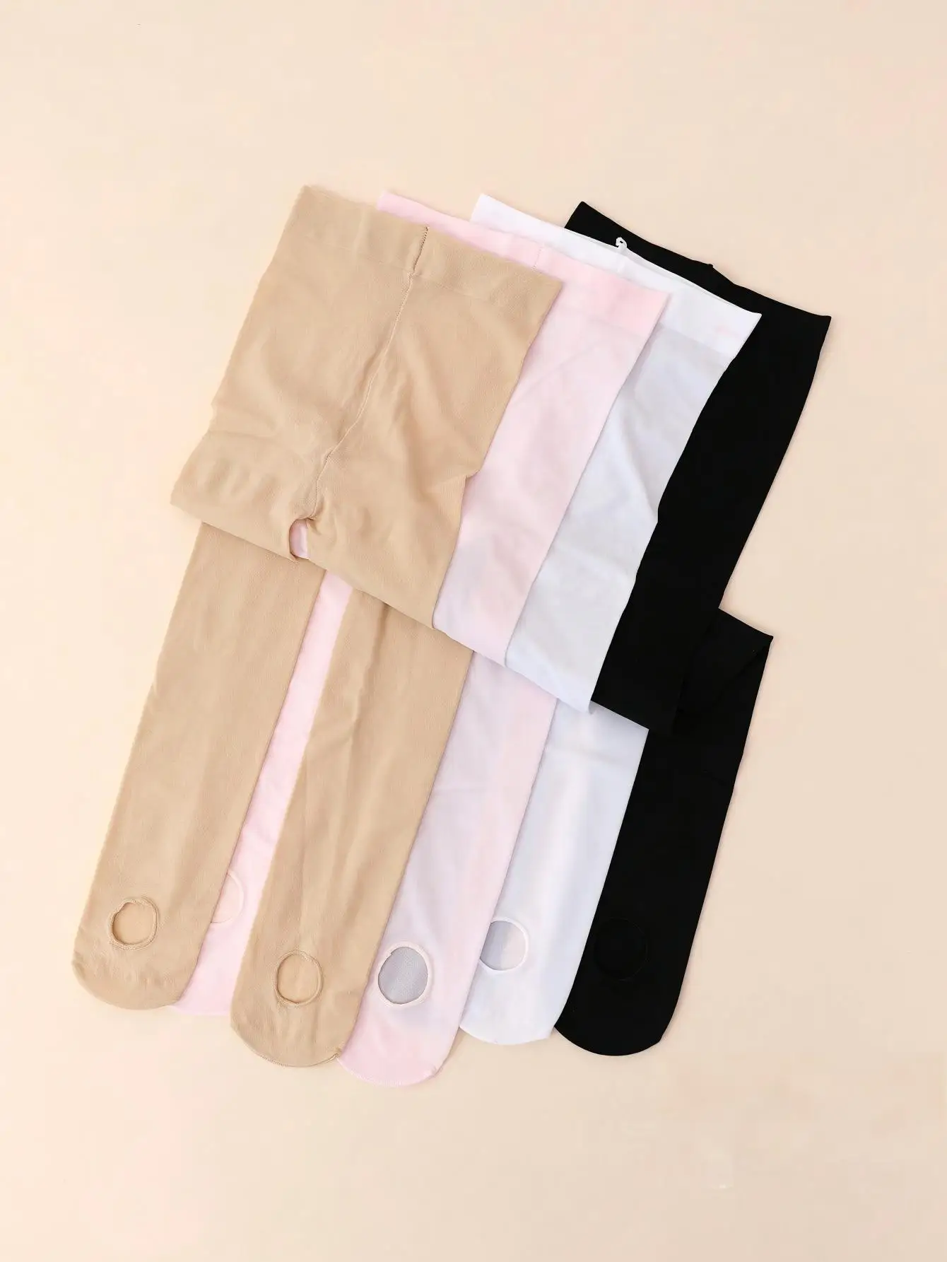 4er-Set Mädchen-Tanzstrumpfhosen mit Fuß, aus Nylon-Spandex, Ballett-Leggings für Kinder von 2-14 Jahren, für Tanzunterricht und Übung – Detail 7