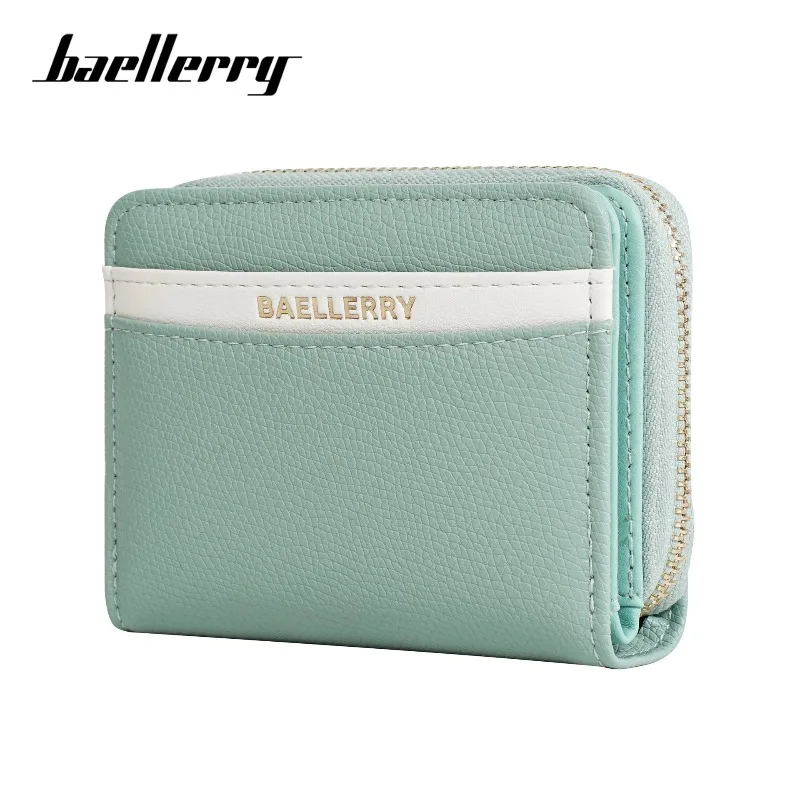 Baellerry Fashion Women's Double Zipper Wallet Short Credit Card Holder Coin Purse Lady Wallets