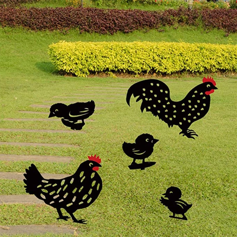 Y1UB Chickens Metal Cutting Dies Stencil DIY Scrapbooking Album Paper Card Template