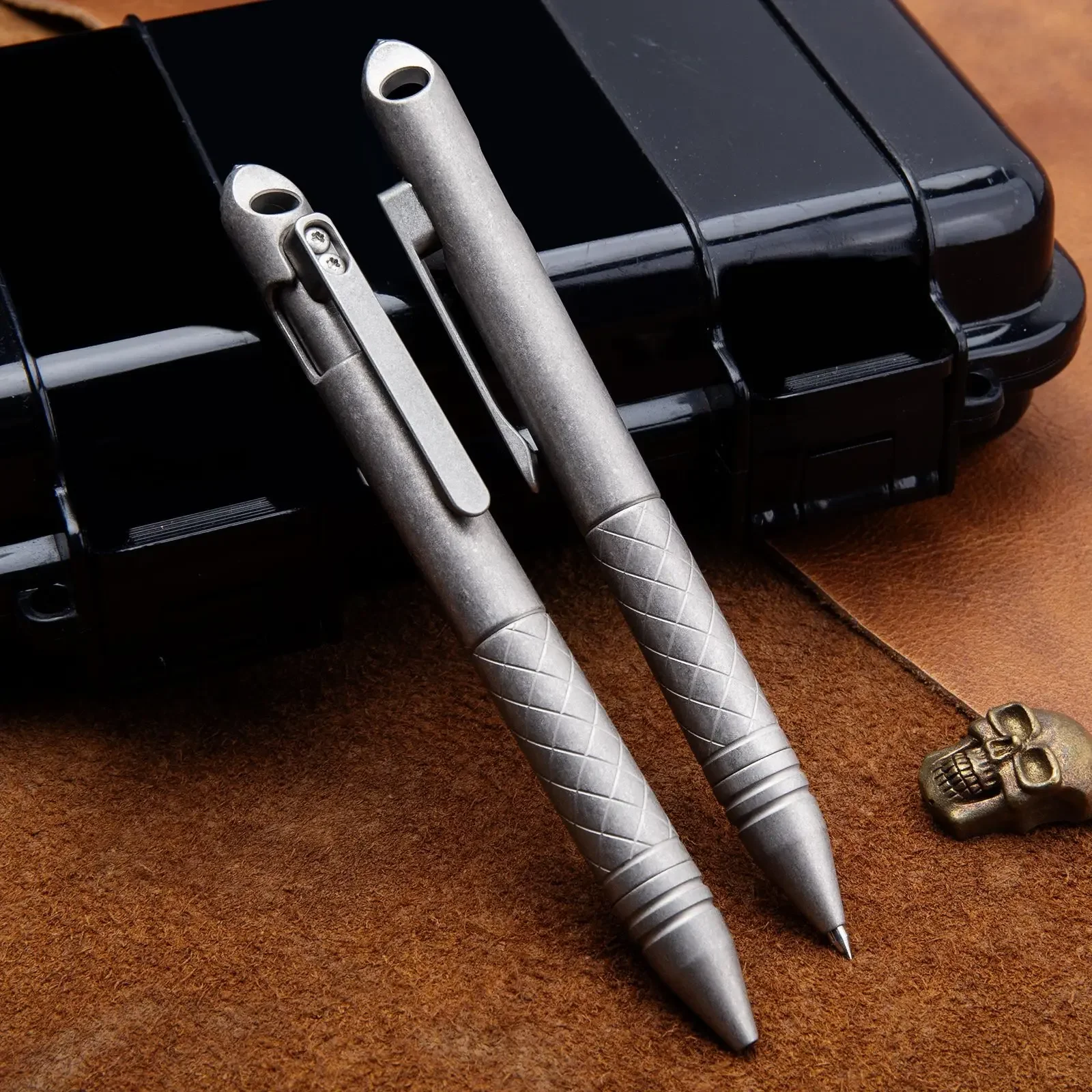 Outdoor EDC Retro Titanium Legering Bout Tactische Pen Multifunctionele Autoruit Breken Tool