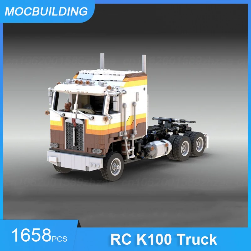 

MOC Building Blocks RC K100 Truck Model DIY Assemble Bricks Transportation Educational Creative Collection Toys Gifts 1658PCS