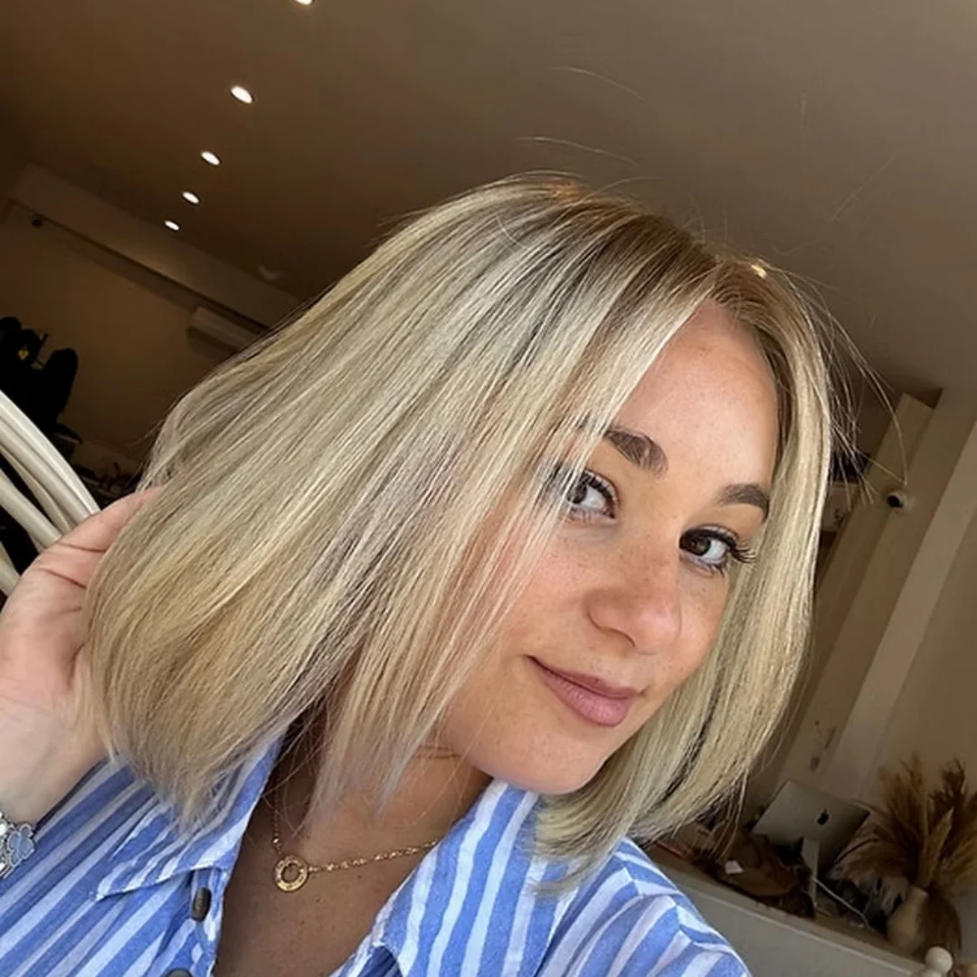 مرونة تسليط الضوء على الرماد شقراء غلويليس الباروكات بوب مستقيم الشعر الاصطناعية لينة 13*4 HD الدانتيل الشفاف أعلى الباروكات على التخليص بيع #3