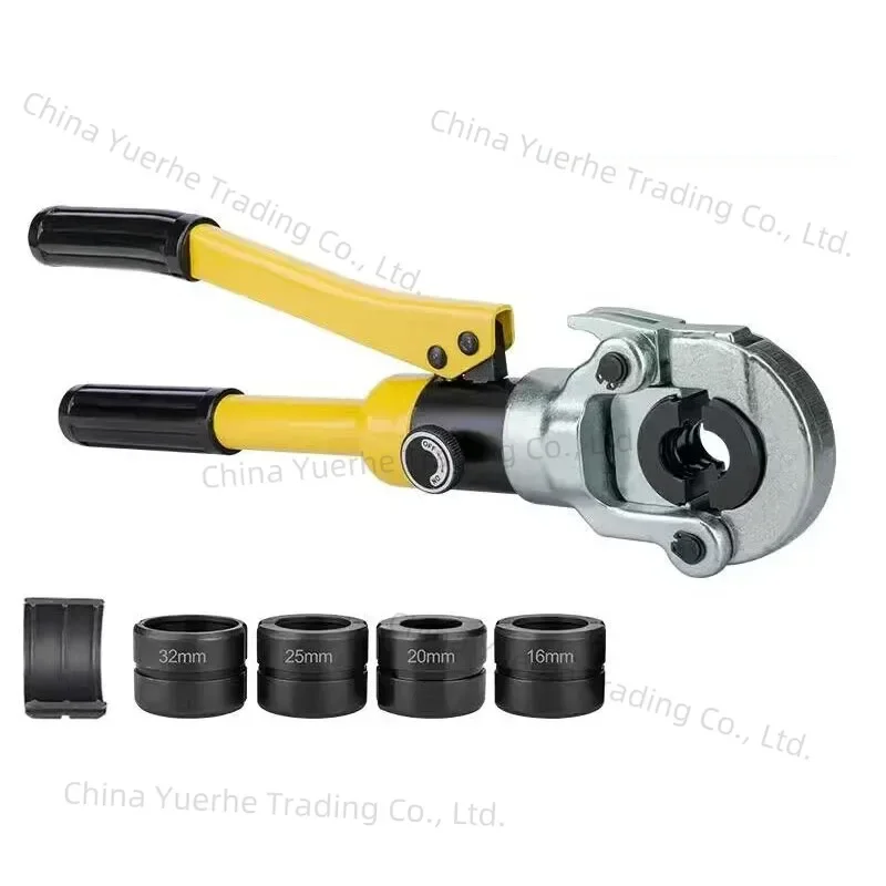 

Cw-1632 Инструмент для обжима труб PEX Гидравлический обжимной инструмент из нержавеющей стали Зажимные клещи из алюминиево-пластика BB