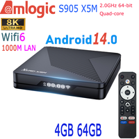 X88 PRO Amlogic S905 X5M Android 14.0 Quad Core 8K Video Voice Assistant AI SR 1000M LAN Wifi6 BT5.0 Smart TV Box