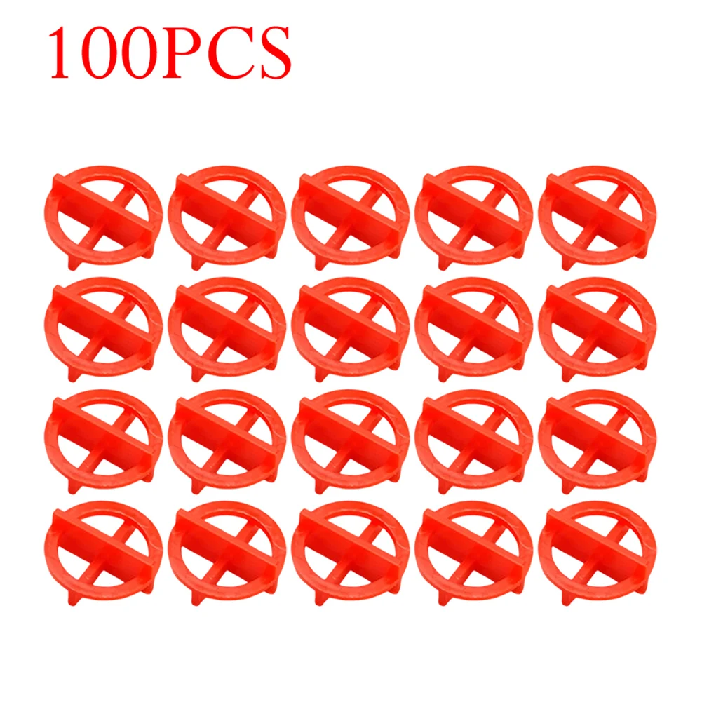 100Pcs Ceramic Tile Leveling System Spacers Clips Wedge Kit For Tiling Fixing Floor Wall Gap Leveling System Construction Tools